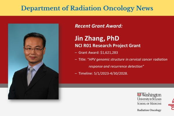 Zhang awarded NCI R01 grant